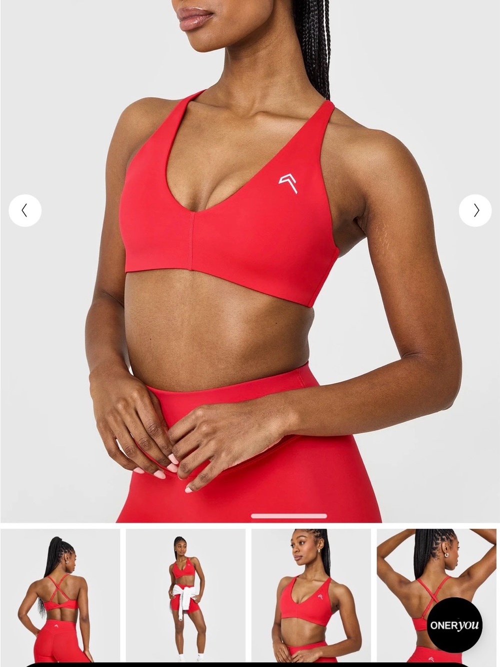 Oner Active UnifiedMove Micro Bralette in Muscle Mommy Red